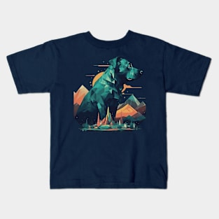 Abstract dog Kids T-Shirt